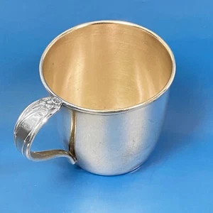 Narzissenmuster von 1847 Rogers versilberter Babybecher, rar - Bild 1 von 5