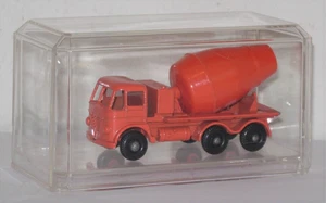 Vintage 1960s Matchbox #26 Foden Cement Mixer Truck orange black plastic wheels - Picture 1 of 5