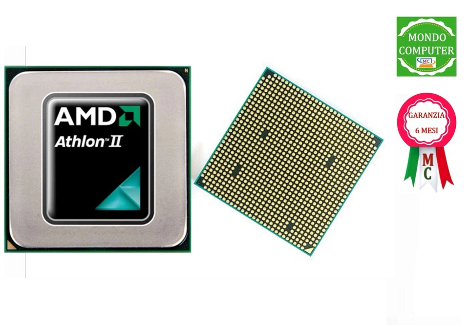 PROCESSORE  AMD  SOCKET AM3  ATHLON II X 2    240  ADX240OCK23GQ  2,80GHZ - Immagine 1 di 1