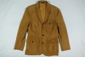Polo Ralph Lauren Blazer Jacket Coat Brown Reindeer Leather Suede SAMPLE 40 - Picture 1 of 5