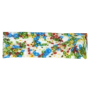 Millefiori Glass, slab, cabbing rough, lapidary, #R-6382 - Picture 1 of 12