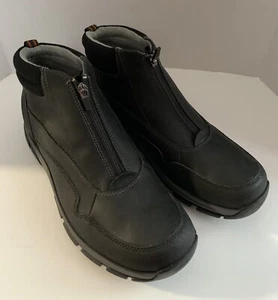 Stivali Oxford Clarks Walpath con zip da uomo in pelle taglia 13 usati in ottime condizioni - Foto 1 di 6