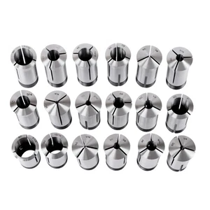 18 Stck. 1/16 ~ 1-1/8 Zoll × 16. Präzision 5C Spannzangen-Set 0,0006 Zoll TIR Zertifikat Neu - Bild 1 von 15