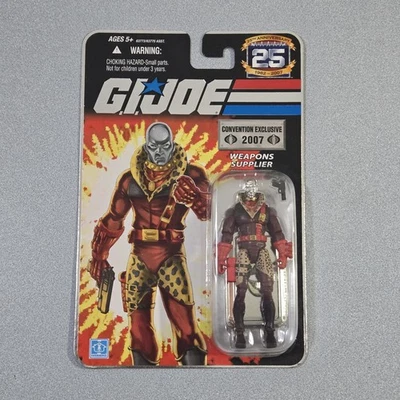 G.I. Joe 25 aniversario Destro Silver Head 2007 lámina exclusiva de la convención sin usar, en caja Foto 1 de 3