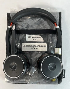 Jabra Evolve 75 MS Stereo Wireless Headset Model - MICROPHONE NOT WORKING - Picture 1 of 5