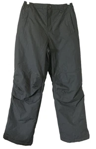 Lands End Ski Schnee Hose Damen 16 schwarz gefüttert Knöchel Reißverschlüsse Snowboard Winter - Bild 1 von 10