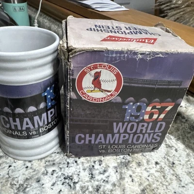 St. Louis Cardinals 1967 World Champions  Beer Stein (LL) With Box - Image 1 of 4
