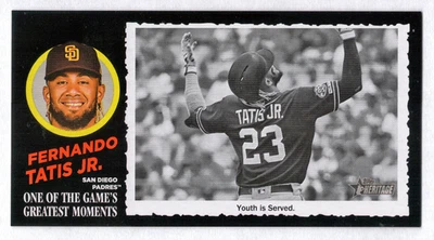 Topps Heritage High Greatest Moments 2020 Box Topper #33 Fernando Tatis Jr. Foto 1 de 2