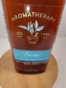 Nueva loción corporal Bath & Body Works aromaterapia foco eucalipto y té 6,5 oz nueva - Imagen 1 de 3