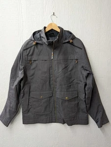 Sherpa Norgay Insulated Water Resistant Gray Jacket Hood Men's Size Large - Picture 1 of 9