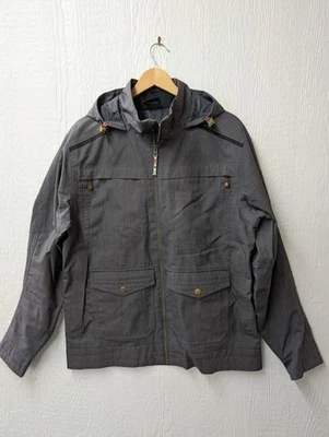 Sherpa Norgay Insulated Water Resistant Gray Jacket Hood Men's Size Large - Image 1 of 4