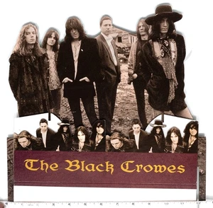 VINTAGE 12" X 13"THE BLACK CROWES SMALL STANDEE POSTER CARDBOARD  - Picture 1 of 4