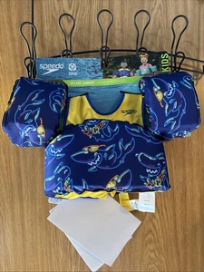 Speedo Splash Jammer Säugling Kind Hai Schwimmen Sicherheitsweste Jacke (33-55lbs) NEU - Bild 1 von 6