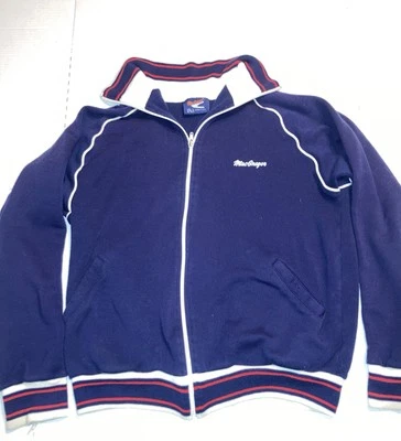 Chaqueta De Colección MacGregor Cremallera Completa Azul Rojo Blanco Acrílico Triple Tejido Para Hombre Grande Foto 1 de 4