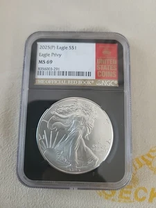 2025(P) Silver Eagle Privy NS69 NGC Certified* America's Silver Bullion Coin* - Picture 1 of 9