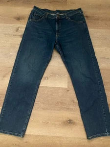 Wrangler Five Star Flex Denim Jeans Men's Relaxed Fit 1097FXWXD 36 x 32 Blue - Picture 1 of 8