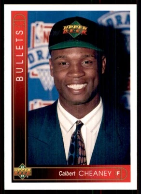 1993-94 Upper Deck Calbert Cheaney RC Washington Bullets #164 - Image 1 of 2