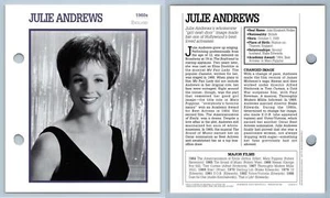 Julie Andrews - 1960's Atlas Editions Movie Star Card - Picture 1 of 1