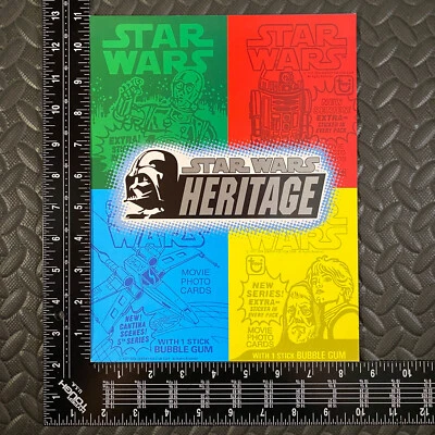 STAR WARS HERITAGE CARDS DEALER BROCHURE SELL SHEET PROMO AD TOPPS 2004 - Image 1 of 3
