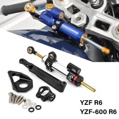 Shock Absorber Mount For Yamaha YZF-R6 YZF600 R6 2003-2005 Steering Damper Kit - Image 1 of 4