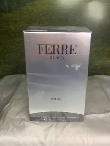 FERRE BLACK BY GIANFRANCO FERRE 100ML EDT SPRAY (NEW WITH BOX & SEALED) - Picture 1 of 7