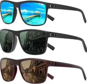 Gafas de sol polarizadas cuadradas Turbopep para hombre y mujer, ligeras, protección UV - Imagen 1 de 6