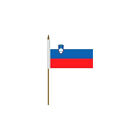 Slovenia Country 4 X 6 Mini Stick Flag With 10" Plastic Pole