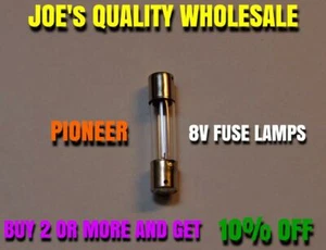 (1)8V-250mA FUSE LAMP 29MM SX-939 828 727 SX626 535 636/RECEIVER Pioneer DIAL SX - Picture 1 of 7
