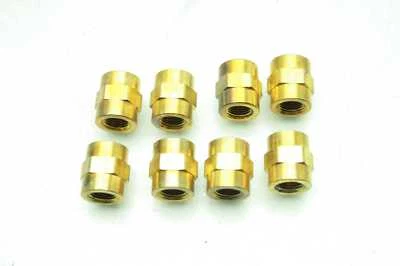 8 New Parker 2-2 FHC-B Female Hex Couplers / 1/8" x 1/8" FNPT Pipe Fittings - Image 1 of 4
