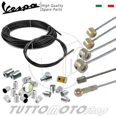 OEM QUALITY SPARE PARTS Kit completo guaine fili cappellotti morsetti - Piaggio Vespa 50 Special / L N R