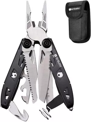 Geschenk für Männer, BIBURY 18 in 1 Taschen-Werkzeug, Faltbares Multitool Messer