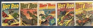 1952-1953 Hot Rod and Speedway Comics #1-5. Complete set-very rare, HTF, vintage - Picture 1 of 2