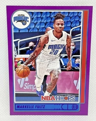 2021-22 Panini NBA Hoops Markelle Fultz Purple Parallel Orlando Magic #32 - Image 1 of 2