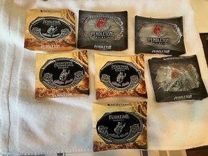Lot of 7 New Pendleton Whisky Let'er Buck Belt Buckles - Picture 1 of 16