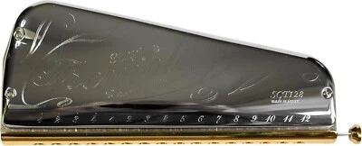 Suzuki SCT-128 Tremolo Chromatic Harmonica with EVA Case Genuine Products Japan - Image 1 of 4