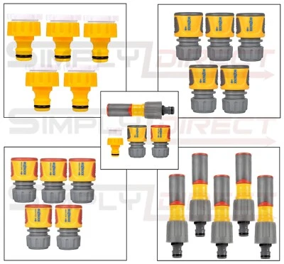 HOZELOCK QUICK CONNECT EASY TO USE OUTDOOR HOSE CONNECTOR VARIOUS TYPES & SIZES - Image 1 of 4