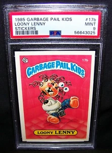GARBAGE PAIL KIDS, 1985, 1st Series, #17b Loony LENNY - Matte - OS1, PSA 9, MINT - Picture 1 of 2