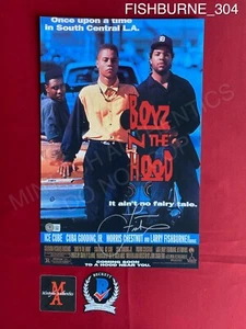 Laurence Fishburne autographed signed 11x17 photo Boyz N The Hood Beckett COA - Picture 1 of 2