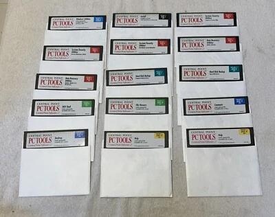 Vintage Lot Central Point PC Tools 15 5.25” Floppy Disk Version 7.1 DOS 1-14, A - Image 1 of 4