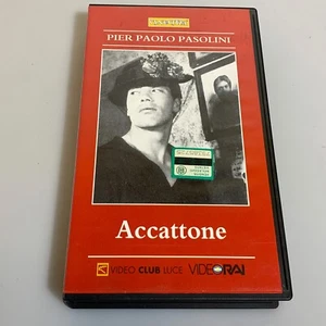 Accattone VHS Pier Paolo Pasolini Video Cassetta Club Luce - Imagen 1 de 4