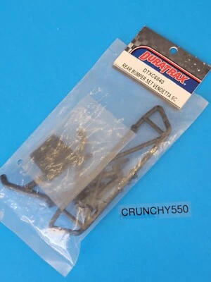 Vintage Duratrax Vendetta SC Rear Bumper Set DTXC6840 RC Part - Image 1 of 3