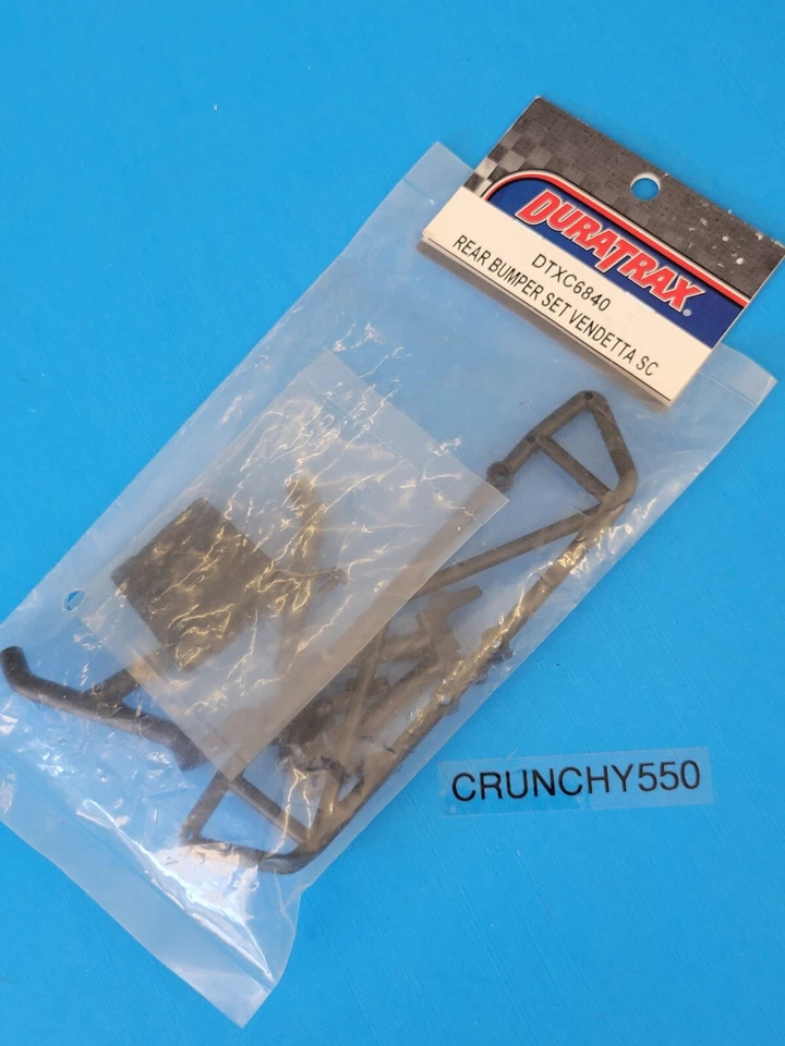 Vintage Duratrax Vendetta SC Rear Bumper Set DTXC6840 RC Part - Image 1 of 3