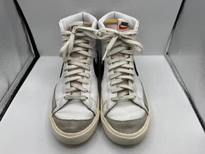 NIKE BLAZER MID 77 VINTAGE WHITE W/ BLACK MEN'S SIZE 8.5 - BQ6806-100 - Picture 1 of 10
