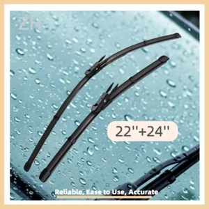 Pair 22" & 24" Bracketless Windshield Wiper Blades Quality  - Bild 1 von 7