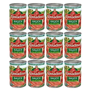 Contadina Tomato Sauce with Italian Herbs 15 oz Pack of 12 Cans - Picture 1 of 8