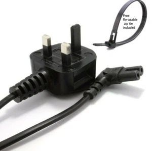5m Power Cable, Samsung Philips Toshiba LG Sony Sharp Panasonic LED Flat TV Sky - Picture 1 of 1