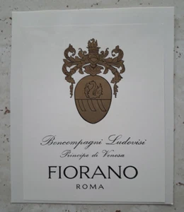 Etichetta da Collezione Originale Vino Vintage Principe di Venesa Fiorano Roma  - Picture 1 of 1