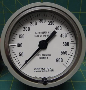 Messuhr Manometer 3 1/2" 0-600 psi Militär Messgerät LBM - Bild 1 von 9