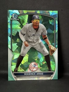 Roderick Arias 2023 Bowman Chrome Green Refractor #/99 Yankees #BCP-199 - Picture 1 of 2