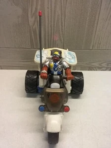 Rescue Heroes Fisher price 2003 Radio Control Police Trike With Officer No remot - Picture 1 of 24